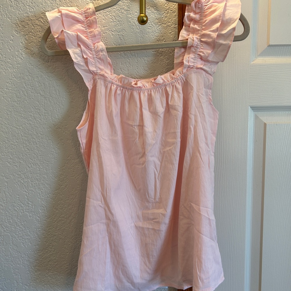 Pink Ruffled Sleeveless Pj set! - Picture 2 of 2